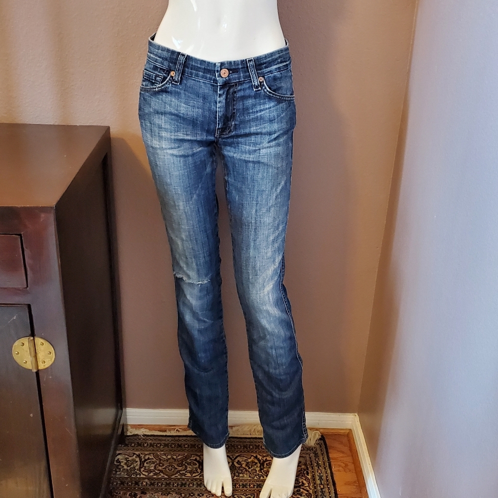 7FAM Kate gem pocket jeans size 28